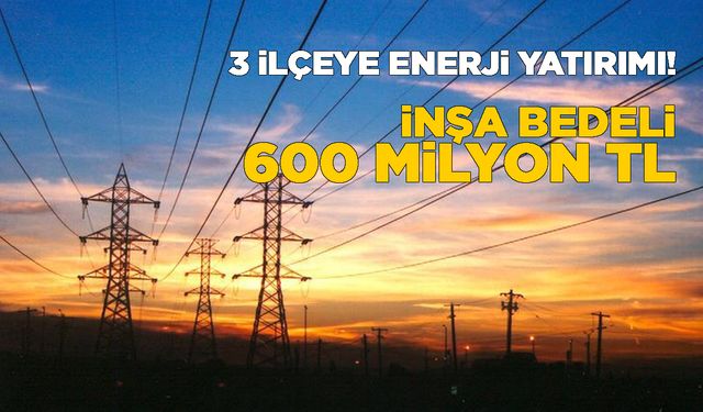 O ilçelerde elektrik problemi çözülüyor