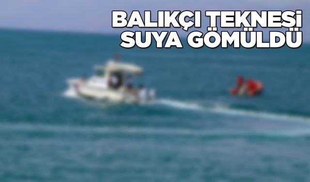 Sinop Akliman’da balıkçı teknesi battı