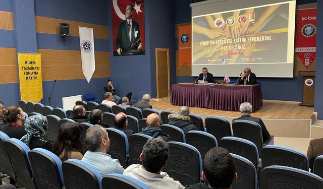 Sinop'ta Tez-Koop-İş Sendikası işçilere eğitim düzenledi