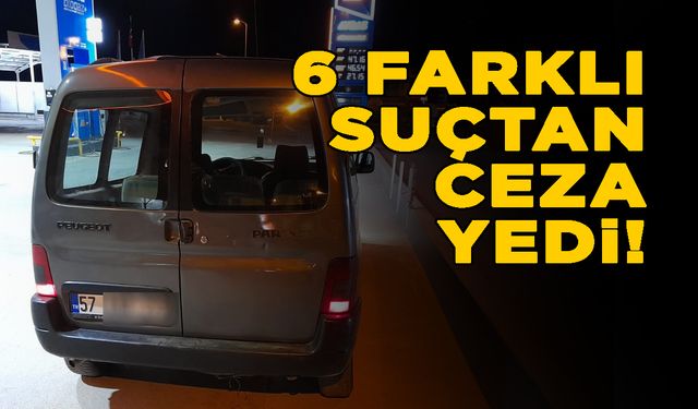 Polisten kaçan sürücüye ceza yağdı