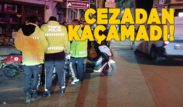 Polise direnen şahsa para cezası uygulandı