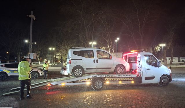 Sinop'ta muayenesiz araç trafikten men edildi