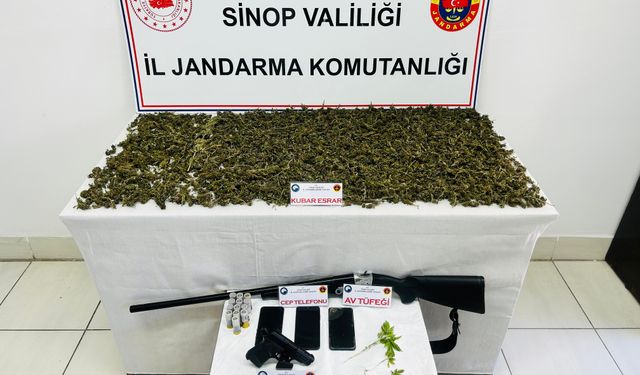 Sinop'ta çok miktarda yasaklı madde ele geçirildi