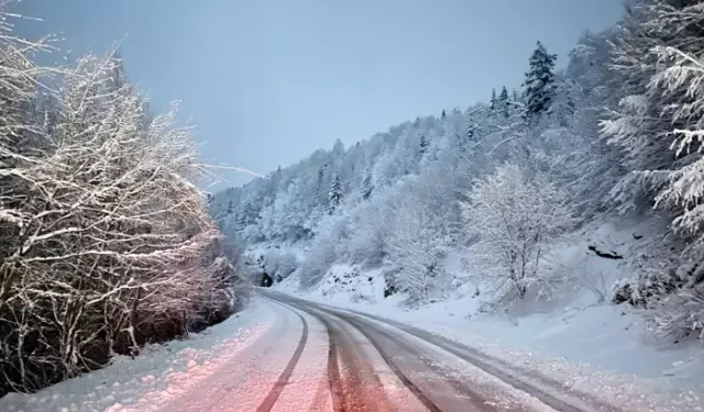 Dikkat! Sinop genelinde yollar buz