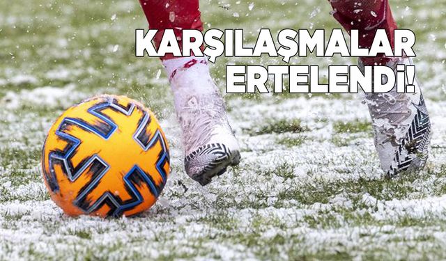 Sinop’ta spor karşılaşmalarına kar engeli