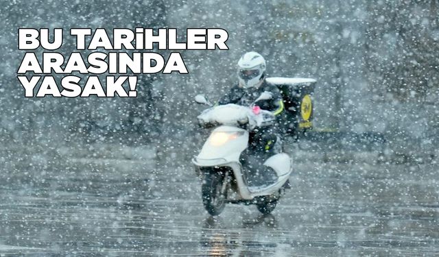 Sinop’ta motosikletlere trafiğe çıkış yasağı