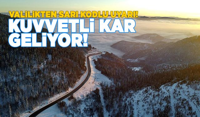 Meteorolojiden sarı kodlu uyarı