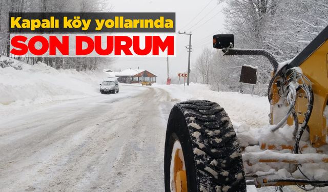 Sinop’ta kapalı köy yollarında son durum