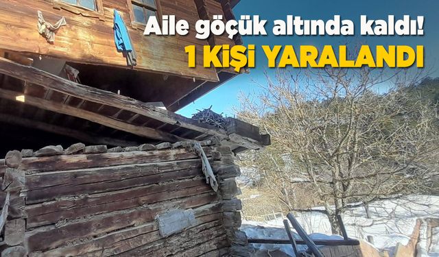 Sinop'ta aşırı kar yağışı sonrası ev çöktü