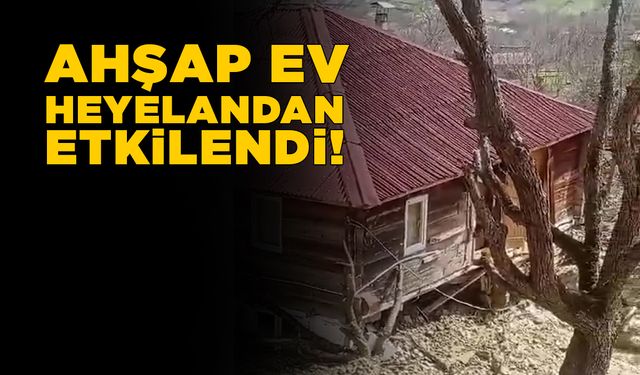 Sinop’ta heyelan: Bir ev hasar gördü