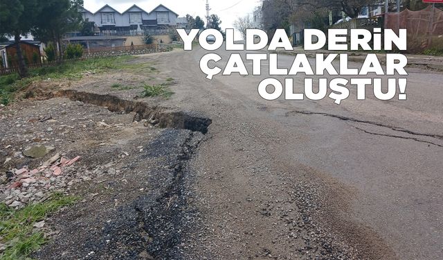 Sinop kent merkezinde toprak kaydı