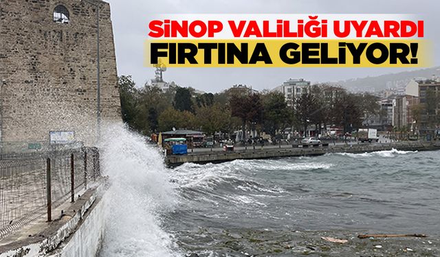 Sinop’a fırtına uyarısı yapıldı