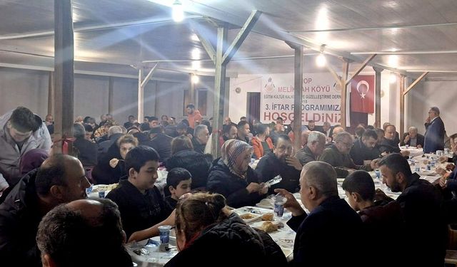 Melikşah köyü sakinleri geleneksel iftar programında buluştu