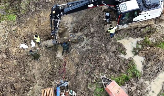 Sinop Belediyesi ekipleri su kesintisi için sahada