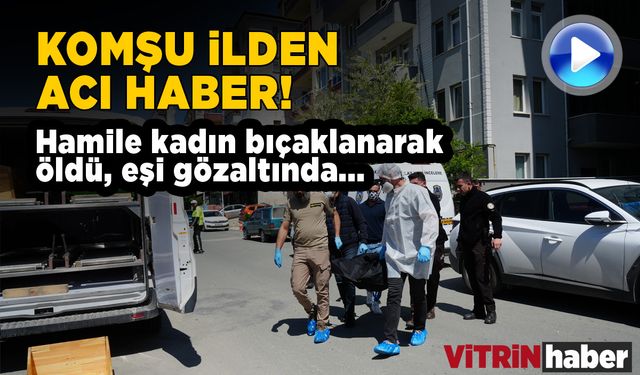 Hamile kadın bıçaklanmış halde bulundu