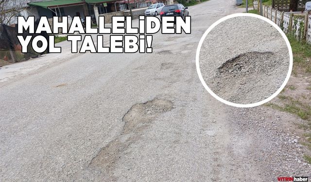 Yoldaki çukurlar sürücülere zor anlar yaşatıyor
