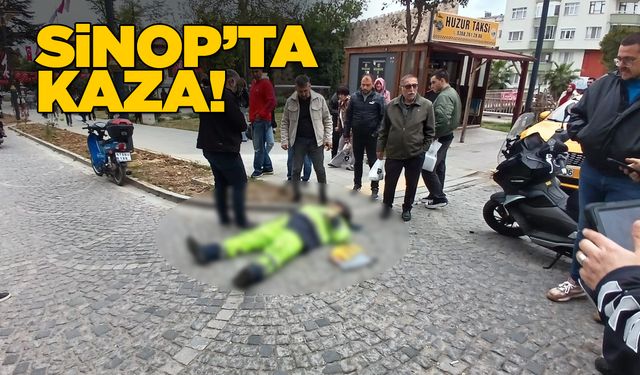 Sinop'ta iki motosikletli çarpıştı