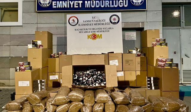 Samsun'da kaçakçılık operasyonu: 2 zanlı yakalandı