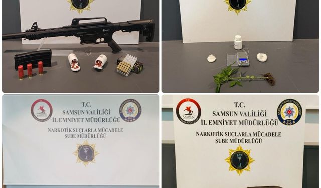 Samsun'da narkotik operasyonu: 4 zanlı yakalandı