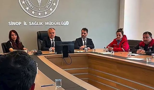 Sinop’ta afetlere hazırlık toplantısı yapıldı