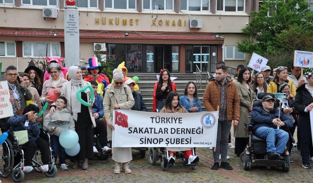 Sinop’ta Engelliler Haftası etkinlikleri yürüyüşle başladı