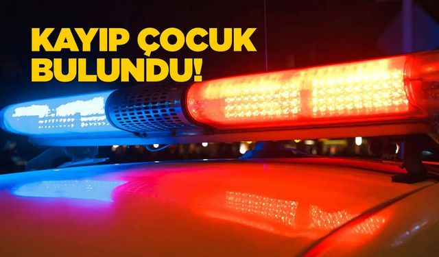 Sinop'ta kaybolan çocuktan iyi haber