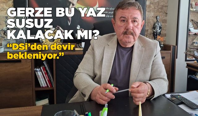 Başkan Belovacıklı, Gerze’nin su sorunu hakkında konuştu