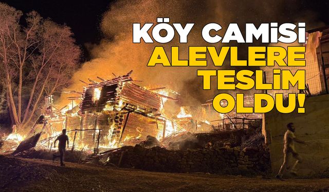 Kastamonu’da çıkan yangında ev ve cami yandı