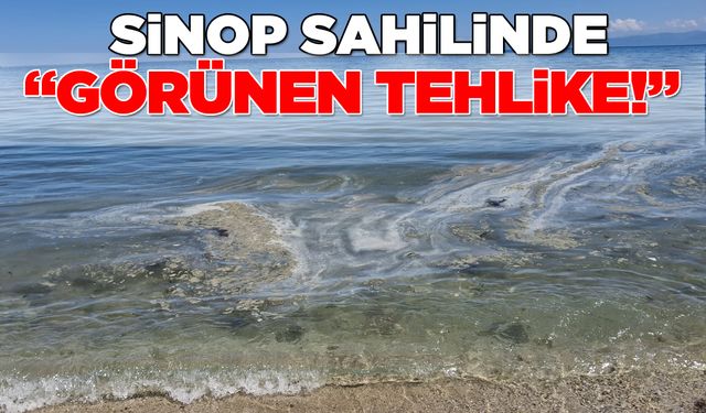 Sinop sahilinde görülen kirlilik tepki çekti
