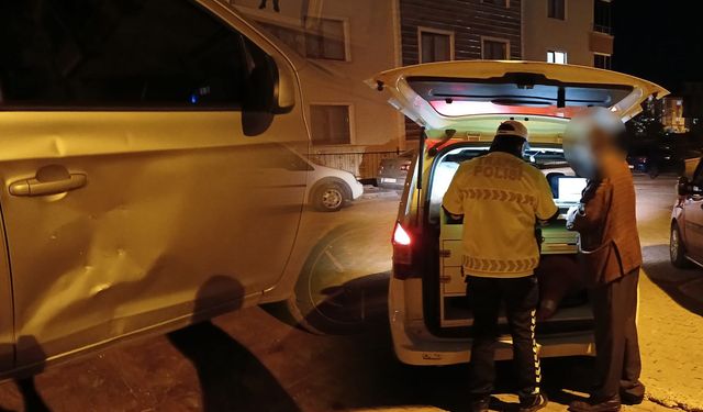 Park halindeki araca çarptı, aynı sokakta bulundu