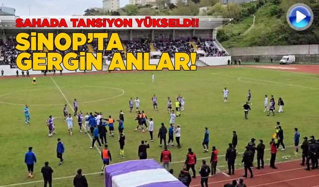 Sinop Şehir Stadı'nda tansiyon yükseldi