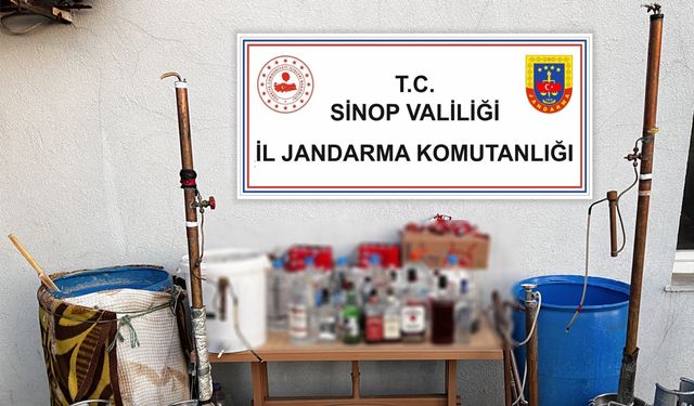Sinop'ta sahte alkol üretip satan şahıslar yakalandı