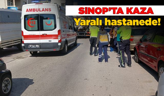 Sinop'ta zincirleme trafik kazası: Yaralı hastanede!