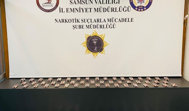 3 bin 500 sentetik ecza hapı ele geçirildi