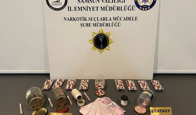 Samsun'da narkotik operasyonu