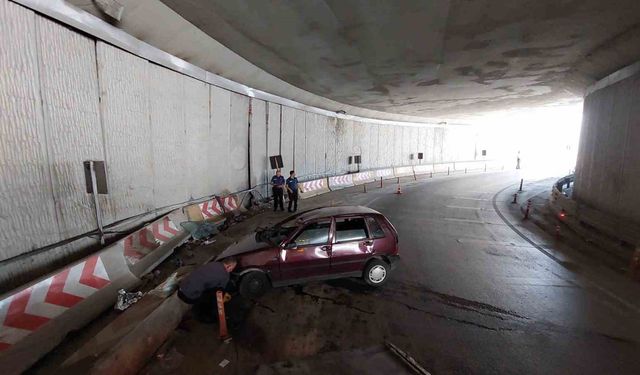 Kazalarla anılan alt geçitte yine kaza