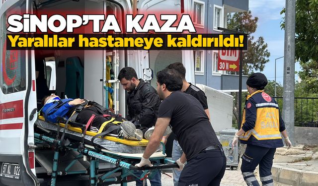 Motosiklet ile otomobil çarpıştı: 2 yaralı