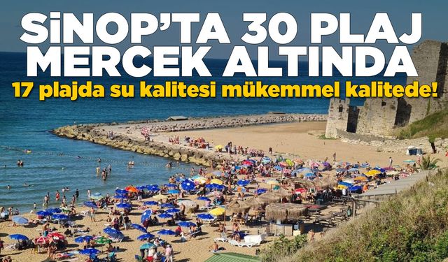 Sinop’ta 30 plajda su kalitesi düzenli takipte!
