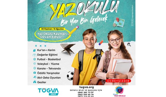 TÜGVA Sinop’tan gençlere yaz etkinlikleri!