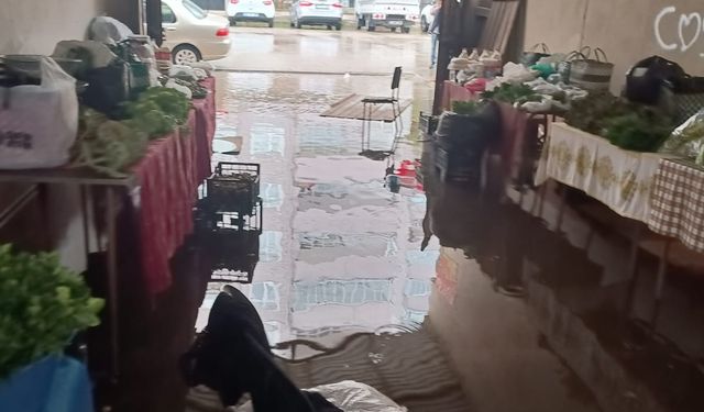 Sinop'ta sağanak ardından su baskınları