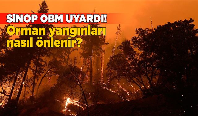 Sinop OBM orman yangınlarına karşı uyardı!