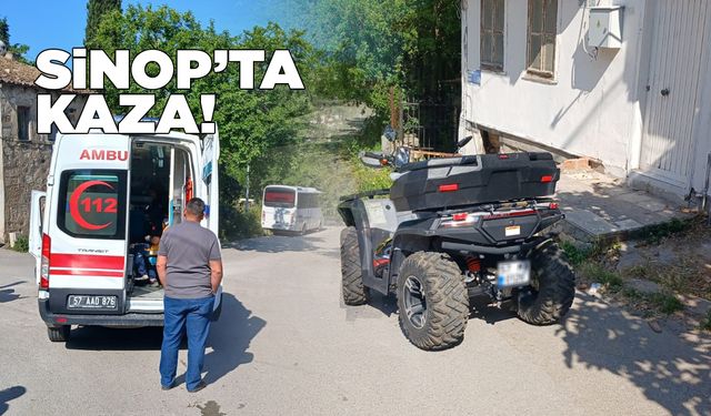 Sinop’ta ATV kazası: Genç kadın yaralandı