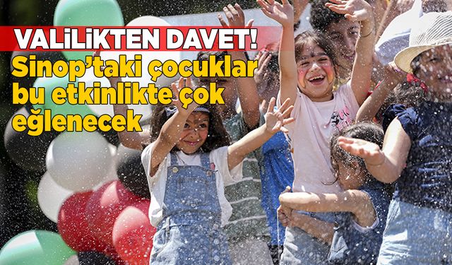 Sinop Valiliğinden çocuk oyunları etkinliği