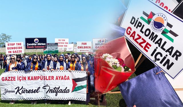 Sinop'ta diplomalar Gazze için