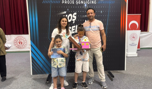 Küçük mucit projesiyle Sinop birincisi oldu