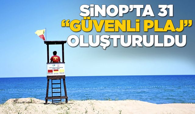 Sinop kıyılarında güvenli yüzme noktaları belirlendi