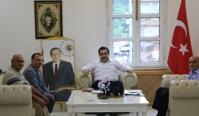 Saadet Partisi'nden Erfelek kaymakamına ziyaret