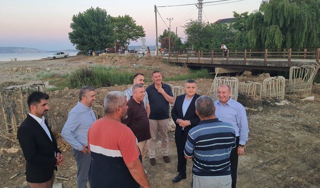 Sinop'ta köprü çalışmaları devam ediyor