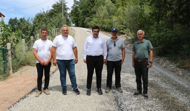 Erfelek Kaymakamı asfaltlama çalışmalarını inceledi
