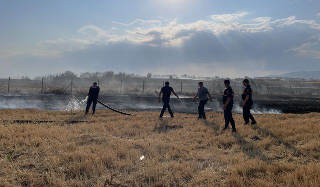 Amasya'da yangın: 250 dönüm arazi zarar gördü